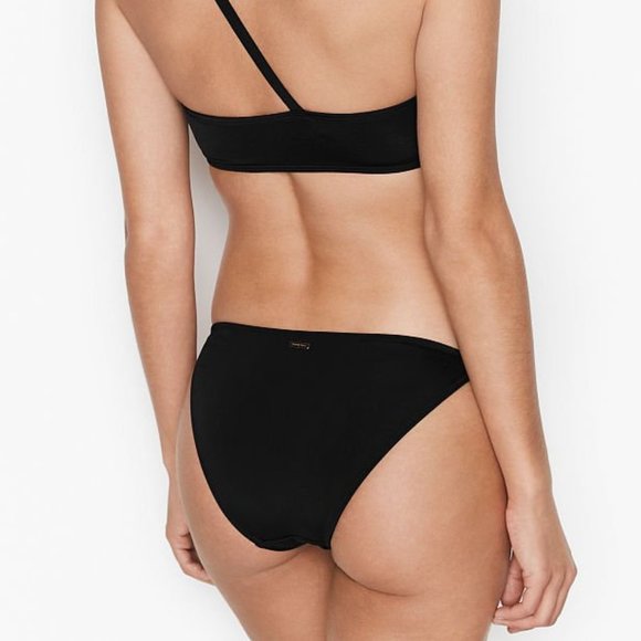 NWT Victoria's Secret Push Up Bikini Set 38B / L Bottom MSRP $69 Black - Picture 7 of 7